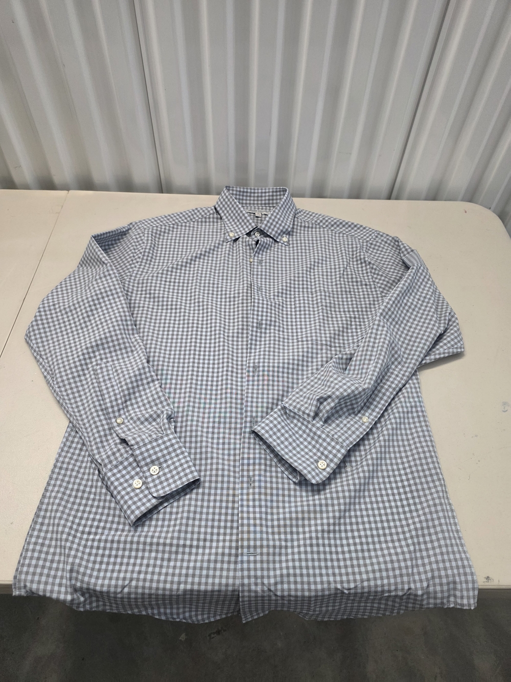 Peter Millar Checked Button Down Shirt Men's Size Medium